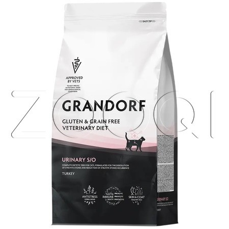 Корм Grandorf Vet Cat Urinary S/O для кошек (индейка)