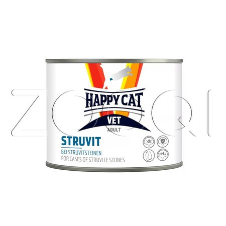 Happy Cat VET Diet Struvit для растворения струвитных камней у взрослых кошек, 200 г