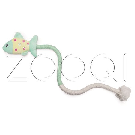 Beeztees Игрушка Рыбка на веревке «Рокси» для котят, 7x60x3 см