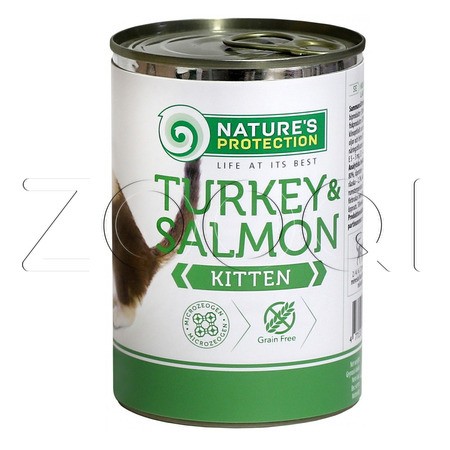 Nature's Protection Kitten Turkey & Salmon для котят (индейка, лосось)
