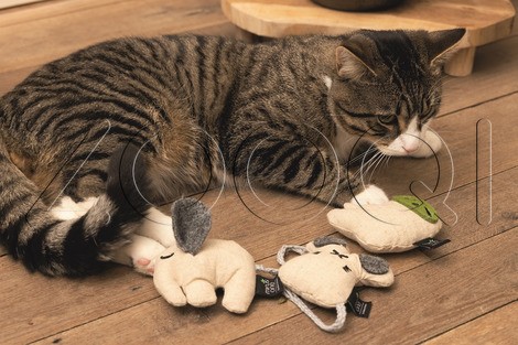 Beeztees Игрушка для кошек «Мышь Кода», 9,5 x 9 x 5 см