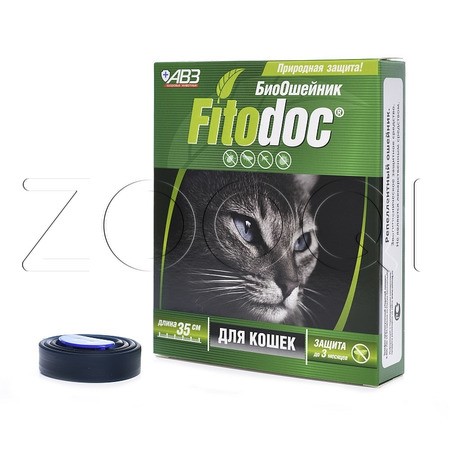 FITODOC Ошейник репелентный для кошек, 35 см