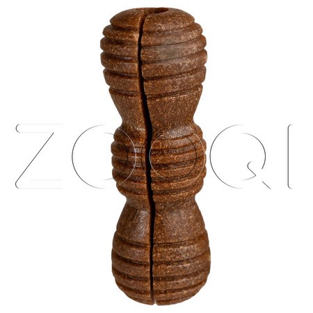 INDIGO Игрушка «Трубка» с древесным волокном для собак, 12x5 см