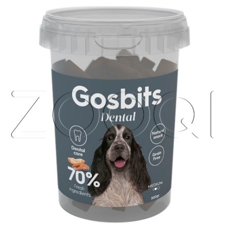 Gosbi Лакомство Gosbits Dental Medium для собак средних пород, 800 г