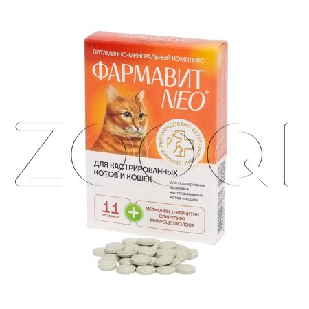 Фармавит Neo для кастрированных котов и кошек, 60 табл