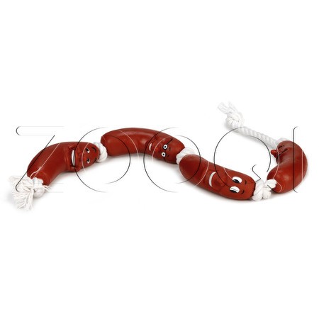 Beeztees Виниловая игрушка «Сосиски на веревке» для собак, 65 см