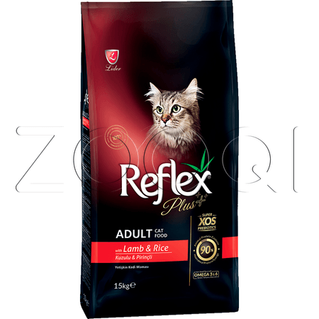 Reflex Plus Adult Lamb & Rice для взрослых кошек (ягненок, рис)