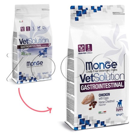 Корм Monge VetSolution Dog Gastrointestinal Puppy для щенков (курица)