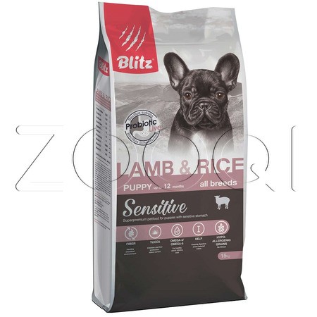 Blitz Sensitive Lamb & Rice Puppy All Breeds для щенков всех пород (Ягненок с рисом)