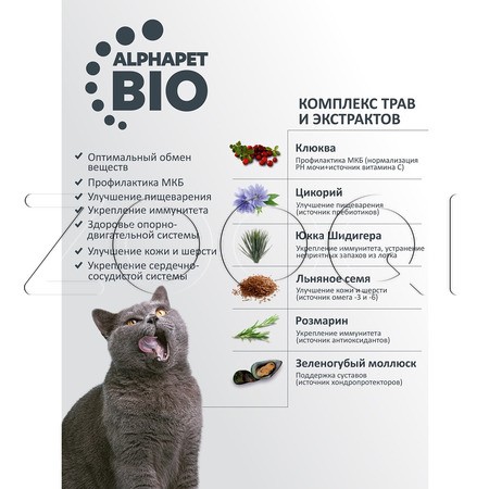 Корм AlphaPet Superpremium Adult для кошек (цыпленок)