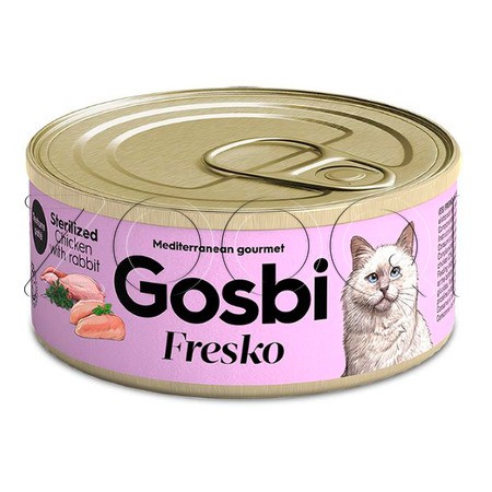 Gosbi Fresko Sterilized для стерилизованных кошек (курица, кролик)