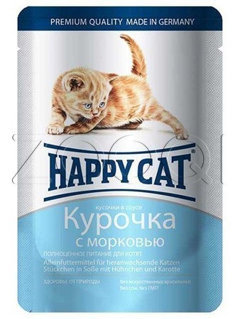 Happy Cat Пауч Курочка Морковь 100 г