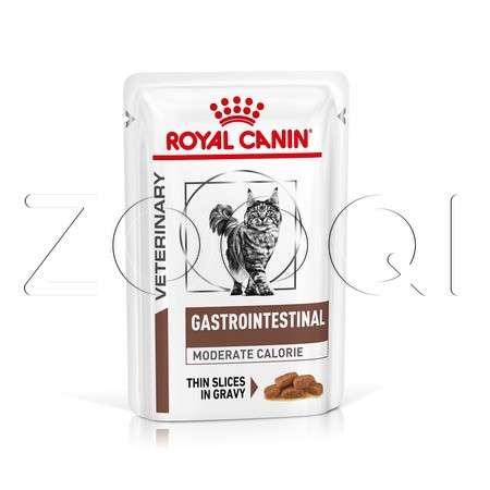 Royal Canin Gastrointestinal Moderate Calorie (мелкие кусочки в соусе), 85 г