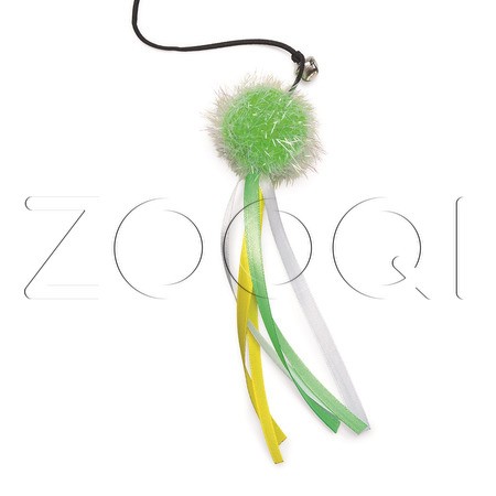 Beeztees Удочка «Шарик с лентой» для кошек, в ассортименте, 47 см