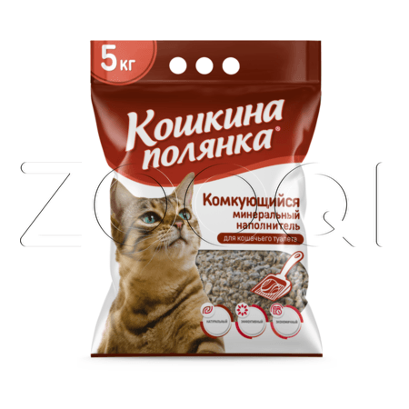 Комкующийся наполнитель премиум-класса «Кошкина Полянка»