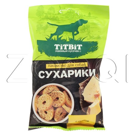 TiTBiТ Сухарики с сыром для собак, 55 г
