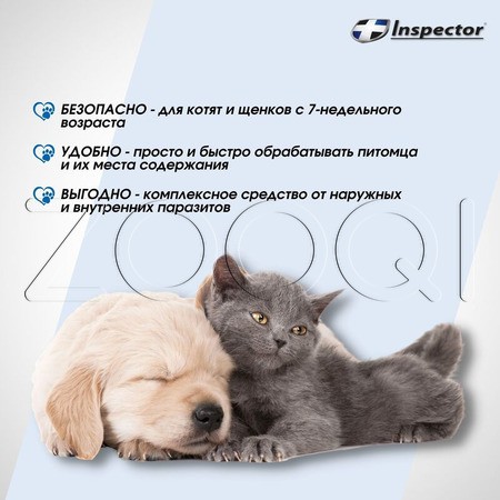 Инспектор Спрей для собак и кошек, 100 мл