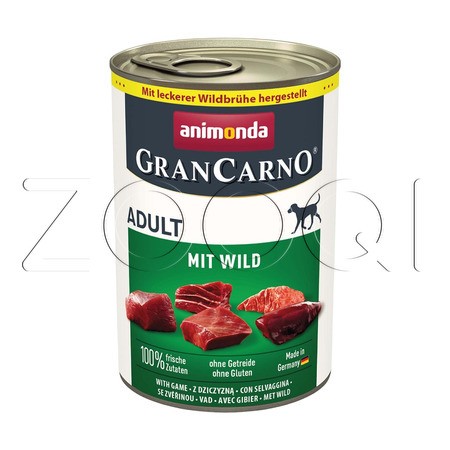 GranCarno Adult (дичь), 400 г