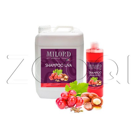 MILORD Шампунь очищающий «Арган и виноград» с пантенолом и маслом арганы