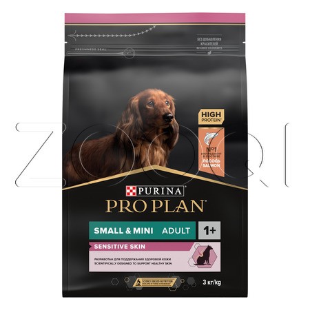 Корм Purina Pro Plan Sensitive Skin Small & Mini Salmon Adult для собак (лосось)
