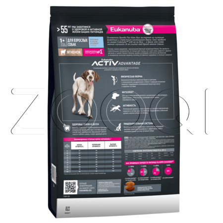 Корм Eukanuba для собак (ягненок)