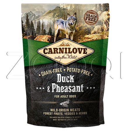 Carnilove Duck & Pheasant Duck & Pheasant for Adult Dogs для взрослых собак всех пород (утка и фазан) (8595602508877)