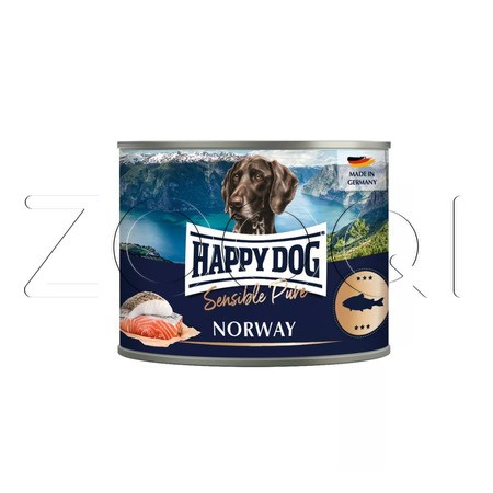 Happy Dog Sensible Pure Norway для шерсти и кожи взрослых собак (рыба)