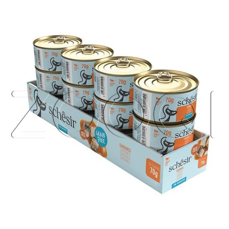 Консерва Schesir Cat Grill для кошек (сардины в соусе), 70 г