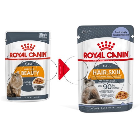 Royal Canin Hair & Skin Care (тонкие ломтики в желе), 85 г