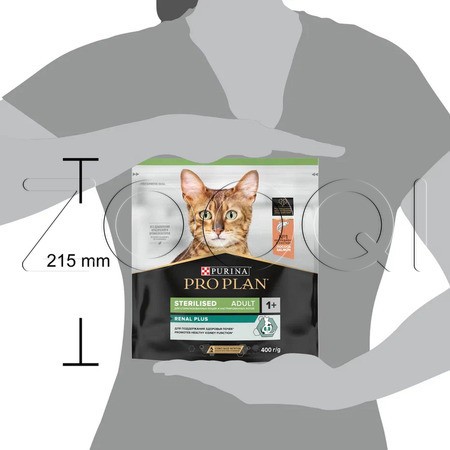 Purina Pro Plan Renal Plus Sterilised Adult для взрослых стерилизованных кошек (лосось)