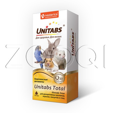 Unitabs Total для для кроликов, птиц и грызунов, 120 мл