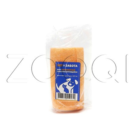 Бинт ветеринарный самофиксирующийся (оранжевый)